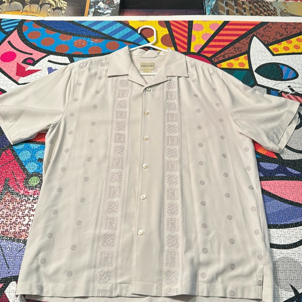 Men’s M Casual 100% Silk Shirt